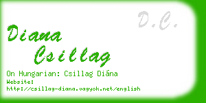 diana csillag business card