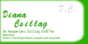 diana csillag business card